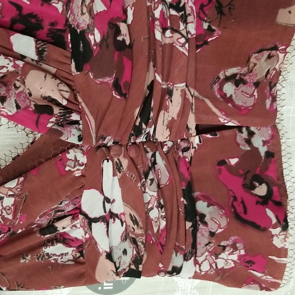Karl Lagerfeld Womens Floral Blouse Top Size 4 New - Picture 4 of 11